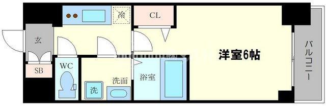 エスリード中之島ザ・コアの間取り