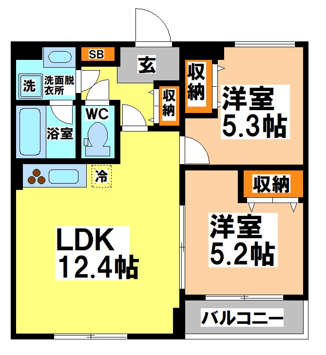 Papillon sekimaeの間取り