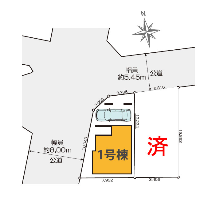 中野区江古田1丁目　新築戸建の区画図|区画図

現地ご見学希望・資料請求などお気軽にお問い合わせ下さい！
03-5990-5201