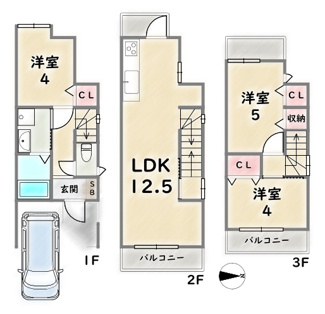 【間取り】 | 右京区花園猪ノ毛町