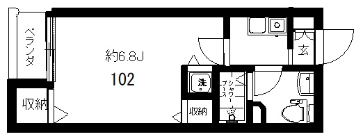 フォセット南大井の間取り