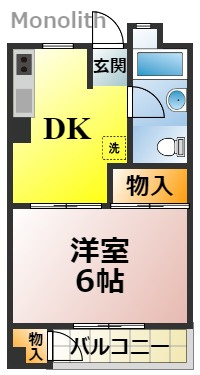 鶴山台1号棟の間取り