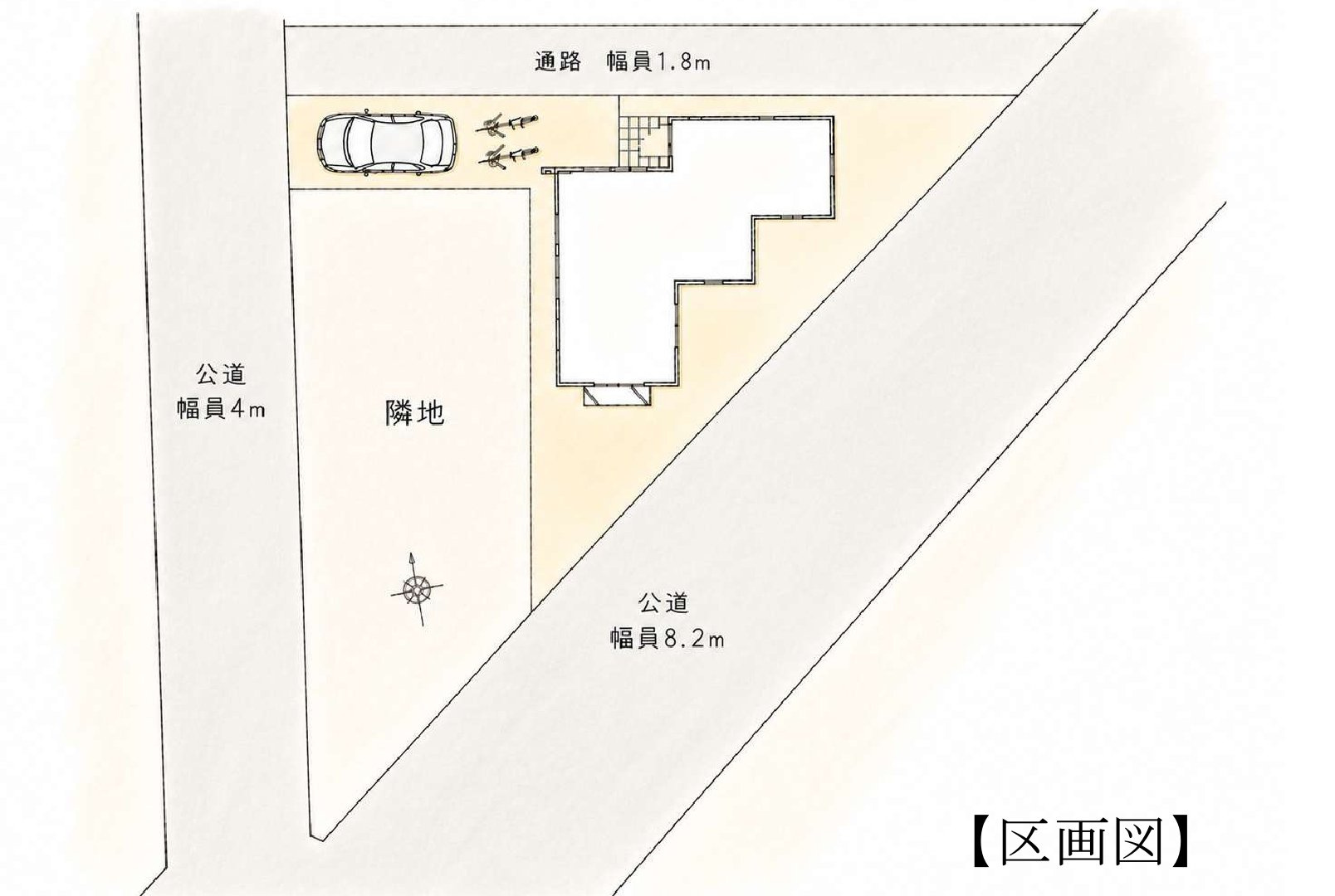 小平市回田町196　中央線　武蔵小金井駅　新築戸建の区画図