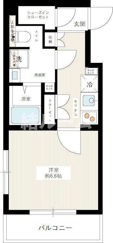 板橋区南常盤台１丁目の賃貸マンションの間取り