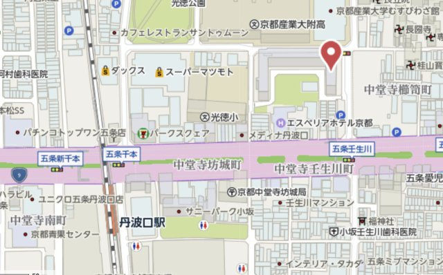 壬生川団地　6階の地図