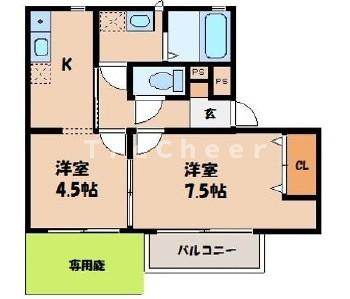 光が丘ハウス　ＡＤの間取り