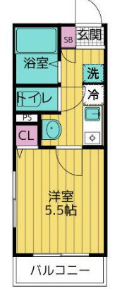 MELDIA大宮Ⅲの間取り