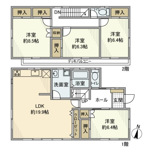 野方戸建の間取り