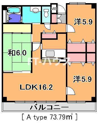 アイングレース八千代の間取り