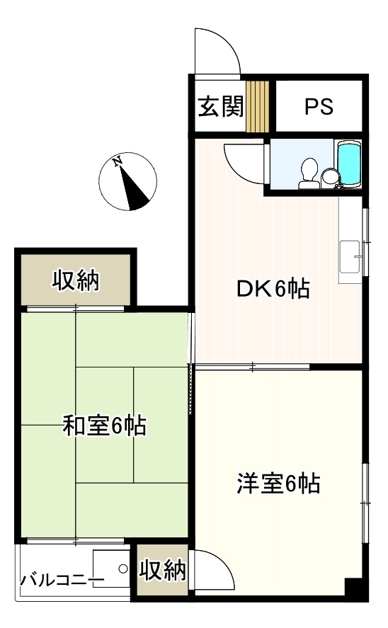 ジュネパレス足立Ⅱの間取り
