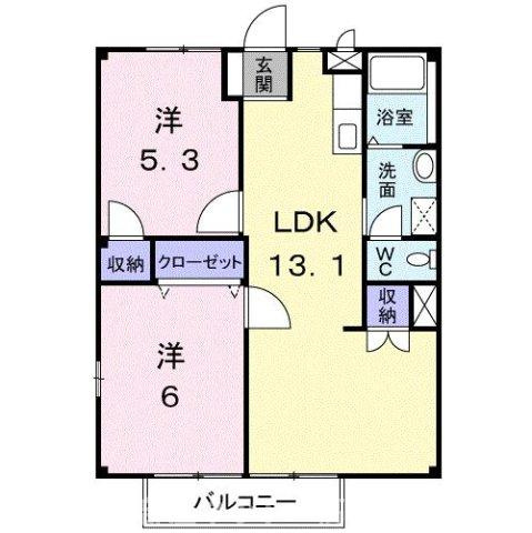 【間取り】 | フェリス屋島Ⅱ