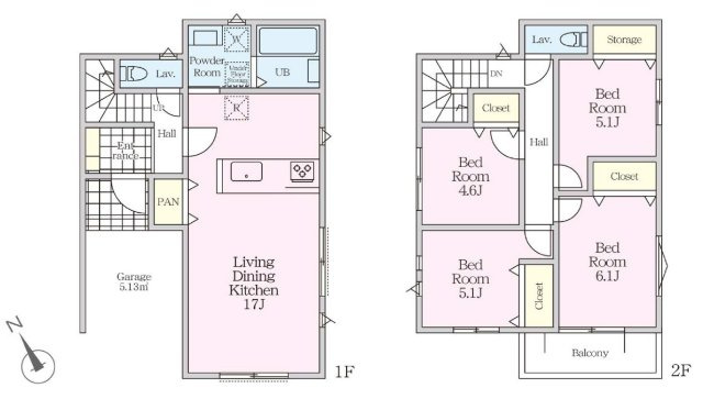 【横浜市泉区中田南1丁目39-8全1棟新築戸建て】★仲介手数料無料★（葛野小学校・汲沢中学校）
