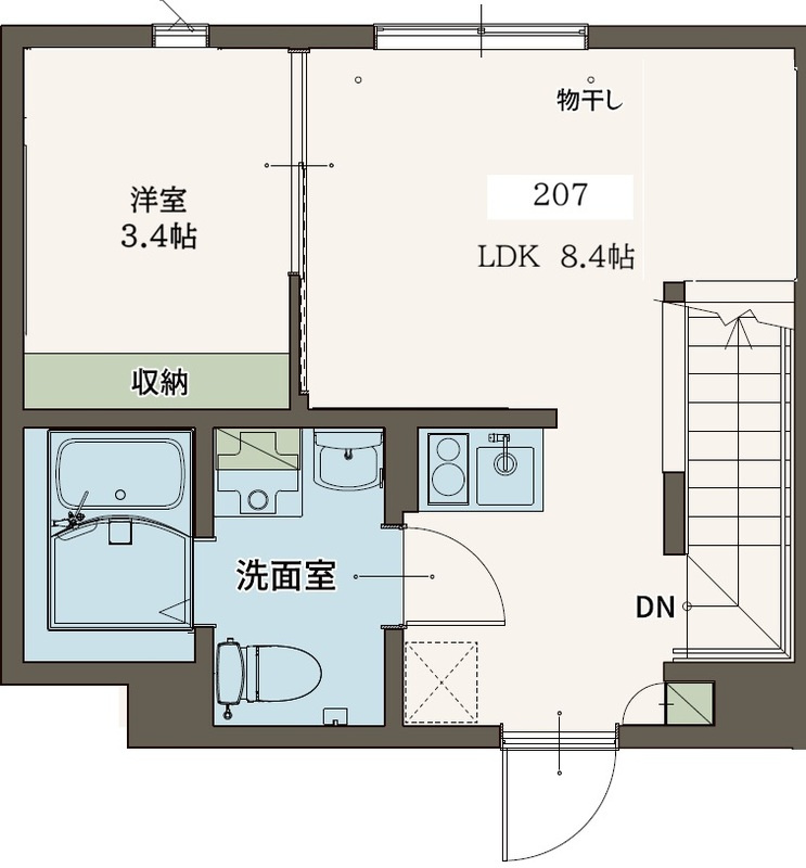 Agrande Nishi-Kokubunji（エイグラン西国分寺）の間取り