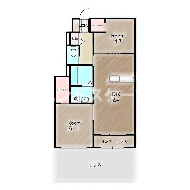 ユニヴァリィ　さくらの間取り|高崎、前橋のお部屋探しはエンドスケープまで！お客様の理想お聞かせ下さい♪