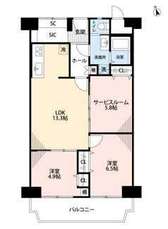 【間取り】 | ローレルハイツ茨木総持寺2号棟