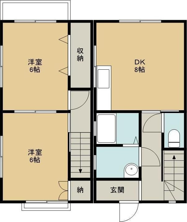 レントハウス中村の間取り