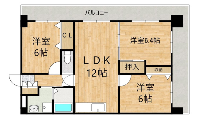 【間取り】 | ローズコート博多南 | 現況優先です。
