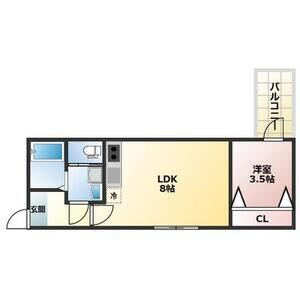 アプローズ新深江の間取り