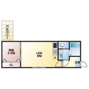 アプローズ新深江の間取り