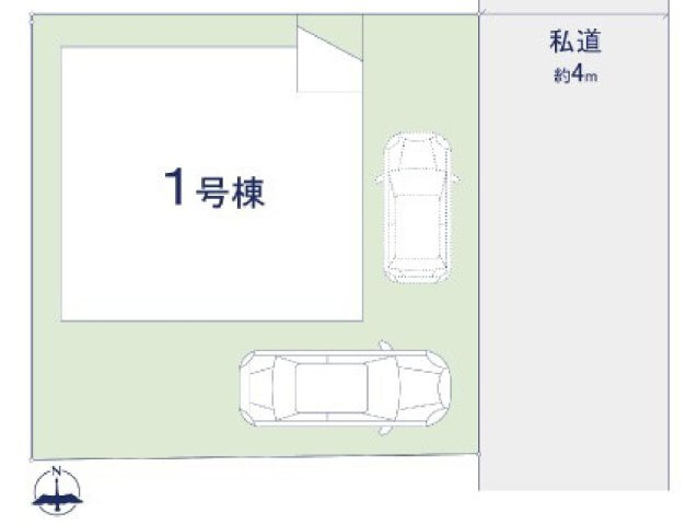 小平市仲町 西武新宿線　小平駅　新築戸建の区画図
