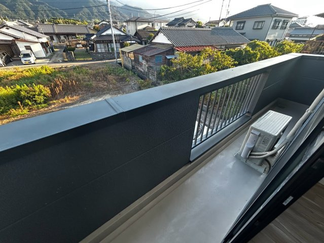 mach village A棟のバルコニー