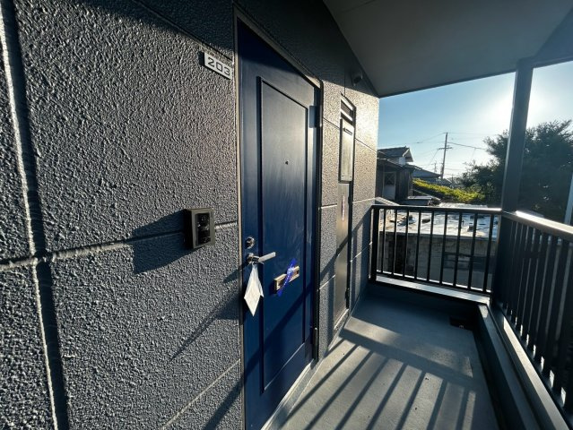 mach village A棟のバルコニー