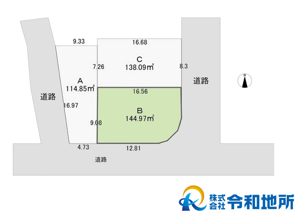 売地　茅ヶ崎市柳島1丁目の土地図
