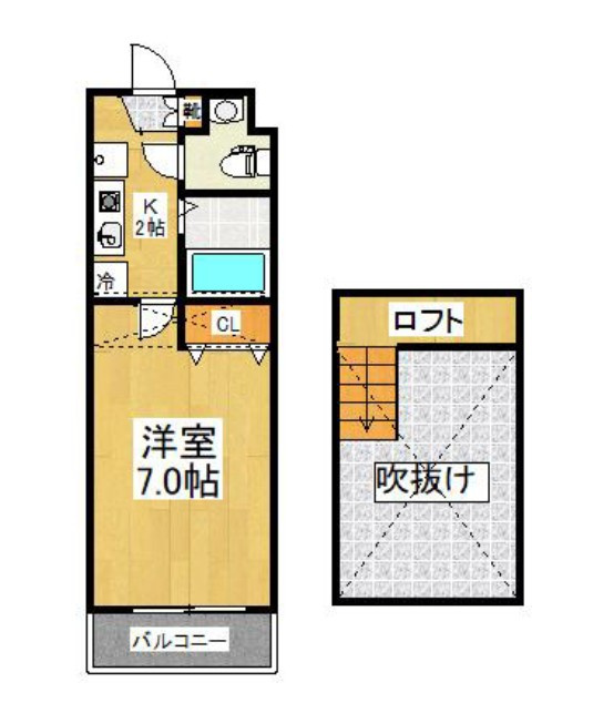 川崎市多摩区生田７丁目の賃貸マンションの間取り