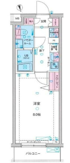 GENOVIA亀戸水神 skygardenの間取り