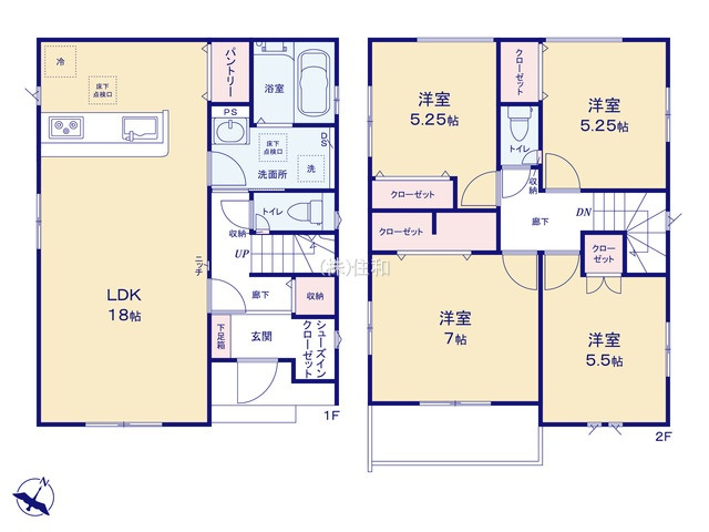 【新築分譲住宅】川越市砂新田29期の間取り