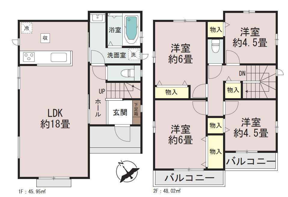 新築／志木市本町２丁目の間取り|2階建て4LDK