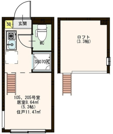 ソレイユ南長崎の間取り