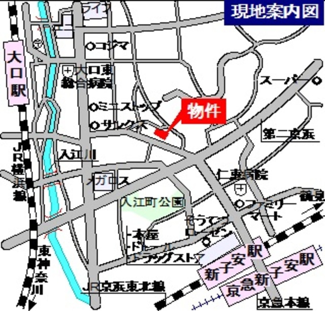 ヘーベルメゾン入江Ⅱの地図|２駅２沿線利用可　