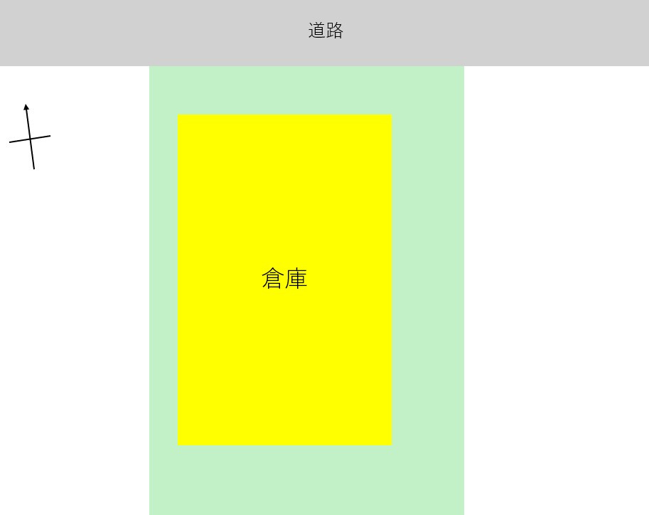 東根市野川【倉庫】事業用可の区画図|区画図