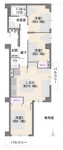 東戸塚コートの間取り