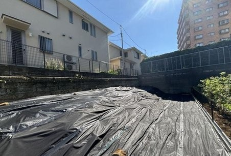 品川区旗の台　建築条件なし売地の外観