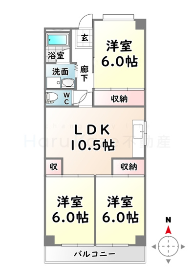 【間取り】 | 浅井ハイツ【名古屋市賃貸・エレベーター】