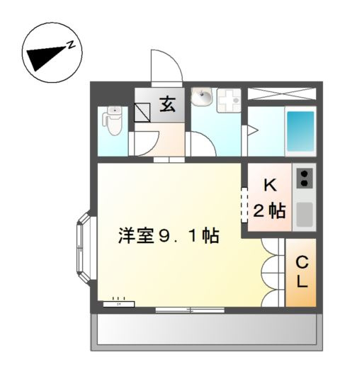セントラルパレス植出　　　刈谷市近郊の賃貸はクラスホーム刈谷店の間取り