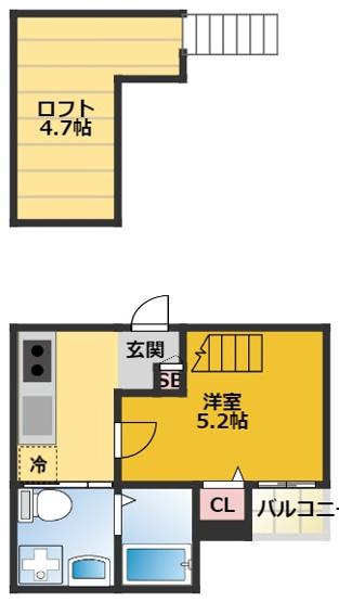 【間取り】 | メゾン・ド・カナールⅡ | 間取りです。