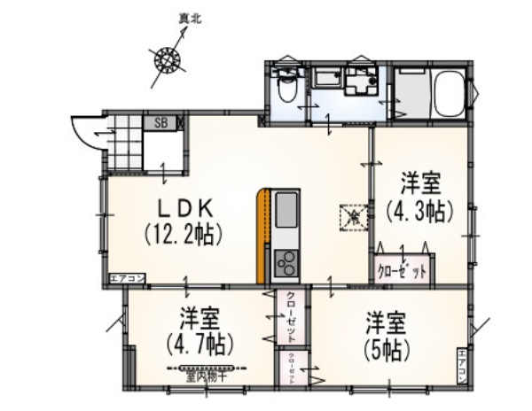 ウエルストン池上の間取り|1フロア1部屋！4面角部屋のの3LDK