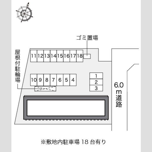 レオパレス天が岡の区画図
