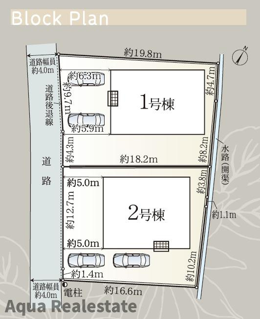 丸亀市垂水町の新築一戸建の区画図