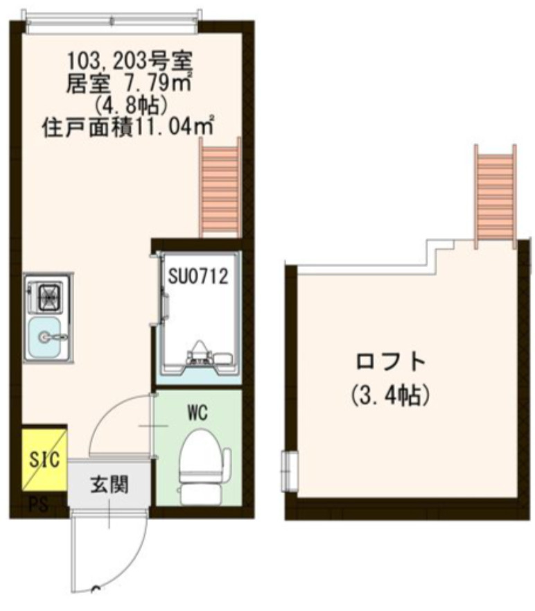 ハーモニーテラス高円寺南Ⅱの間取り