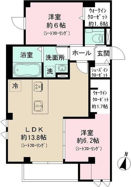 錦邸南麻布の間取り