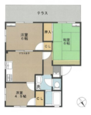北葛飾郡杉戸町高野台南１丁目のアパートの間取り