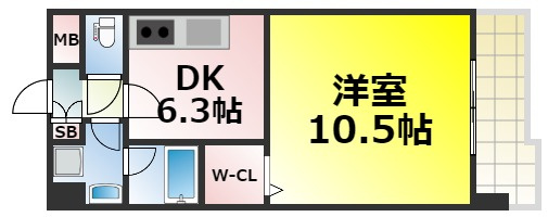【間取り】 | グランドゥール敷津 仲介手数料無料