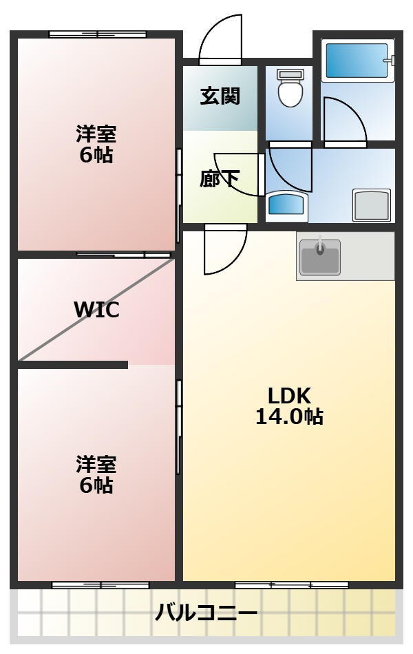 ハイツリバーサイドの間取り