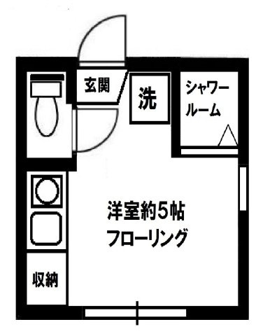 杉並区方南１丁目のアパートの間取り