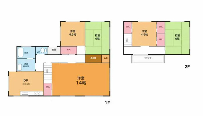 江南後飛保戸建の間取り