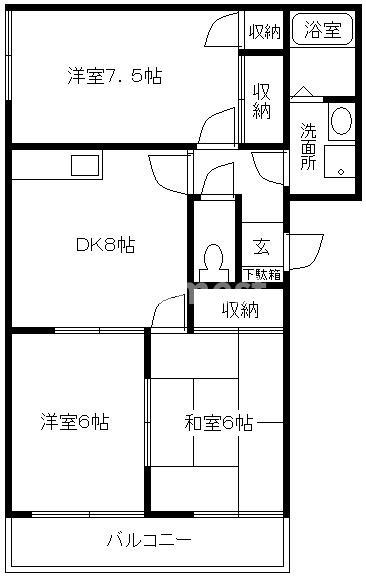 へーベルメゾン東加古川の間取り